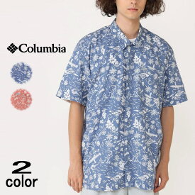 コロンビア Columbia トローラーズ ベスト ショートスリーブシャツ Trollers Best SS Shirt FM7011 538（ブルーベルカハワイ） 644（サンダルウッドピンクカハワイ）【GIOG】