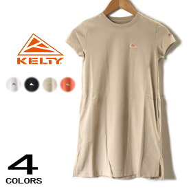 子供服 KELTY ケルティ ウェア キッズ ミニロゴ S/S Tシャツワンピース KE23114037 ホワイト ブラック ライトベージュ オレンジ ［WA］【GHOI】