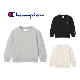 子供服 チャンピオン Champion キッズ クルーネック スウェット シャツ CK-Y001 070(オックスフォードグレー) 090(ブラック) 810(オートミール)［WA］【GHON】