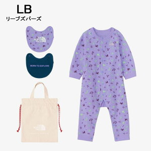 yő100%|CgobNvGg[zq m[XtFCX THE NORTH FACE xr[ OX[u p[X & 2P ru B L/S ROMPERS & 2P BIB NTB82402 BViuE×Oxj LBi[uYo[
