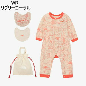 m[XtFCX THE NORTH FACE xr[ OX[u p[X & 2P ru B L/S ROMPERS & 2P BIB NTB82402 MRi}bV[j STiX^[Ou[j WRiO[R[jyGJOMz