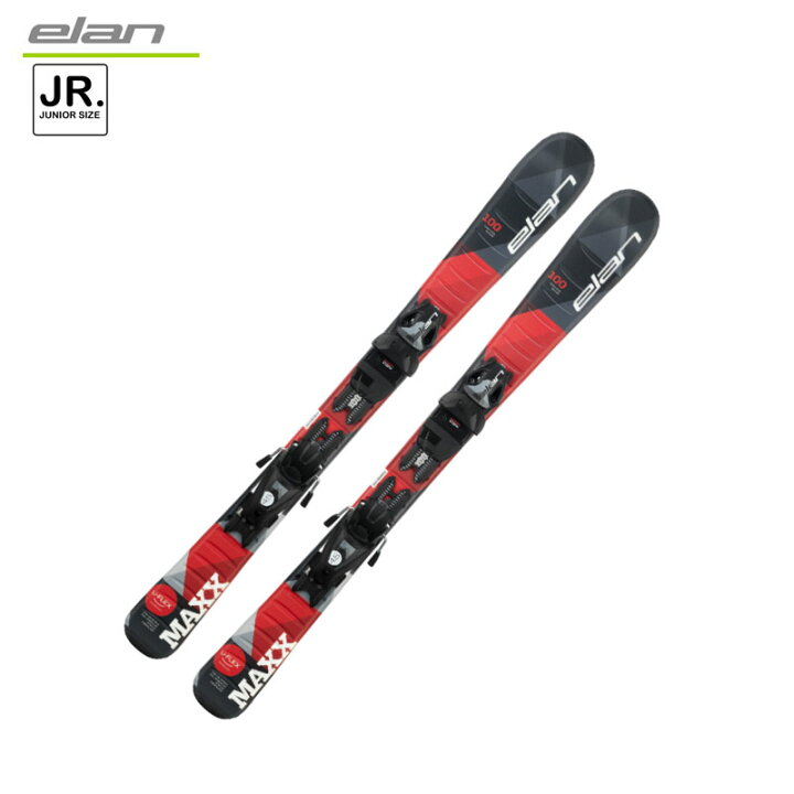 楽天市場】エラン ジュニアスキービンディング2点セット MAXX BLK/RED 