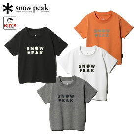スノーピーク Kids SNOWPEAKER Tシャツ CAMPER キッズ ジュニア 子供 半袖Tシャツ ロゴ アウトドア キャンプ フェス カジュアル 普段使い TS-24SK002 2024春夏