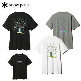 スノーピーク ランタンビオトープTシャツ メンズ レディース Tシャツ バックプリント アウトドア キャンプ フェス 日常使い TS-24SU002 snow peak 2024春夏 父の日