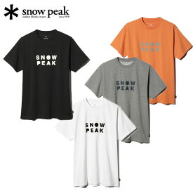 スノーピーク スノーピークTシャツ CAMPER メンズ レディース 半袖 ロゴプリント アウトドア キャンプ フェス 日常使い TS-24SU003 snow peak 2024春夏 父の日
