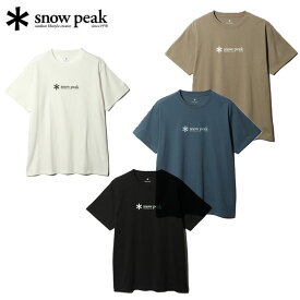 スノーピーク ソフトコットンロゴ半袖T メンズ レディース Tシャツ ロゴT シンプル アウトドア キャンプ フェス 日常使い TS-24SU201 snow peak 2024春夏 父の日
