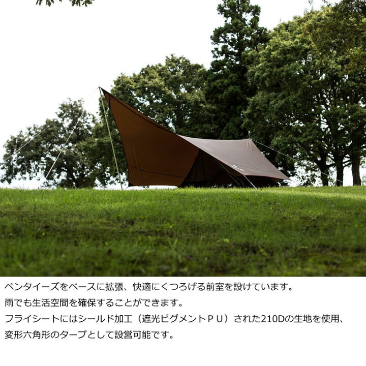 楽天市場】スノーピーク ヘキサイーズ 1 ソロテント ソロキャンプ 
