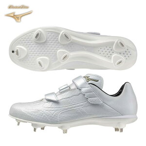 ミズノ グローバルエリート ライトレボエリート2 ワイドBLT ベルト 野球スパイク 金具スパイク 白スパイク 軽量 幅広 3E 高校野球対応 11GM2415 mizuno 2024秋冬