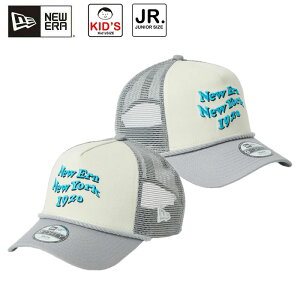 �j���[�G�� �L�b�Y Youth 9FORTY A-Frame�g���b�J�[ Wave Logo �N���[���z���C�g/�O���[ �X�q �L���b�v ���悯 �����΍� 14746992 NEW ERA 2026