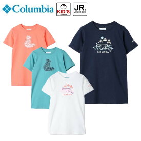 コロンビア ミッションレイクショートスリーブグラフィックシャツ キッズ ジュニア 子供 半袖Tシャツ アウトドア レジャー 普段着 AG4171 Columbia 2025春夏
