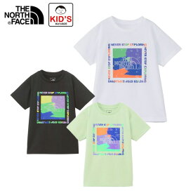 ザ ノースフェイス ショートスリーブゲットモテッドグラフィックティー キッズ 子供 ジュニア Tシャツ NTJ32473 THE NORTH FACE 2024春夏