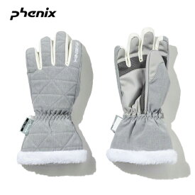 フェニックス ジュニア スキーグローブ Phenix STAR JEWEL 5Fin Girl's Glove ESG22GL61 HEATHER GRAY 2022-23 子供 スキースノーボード 手袋 女の子 Phenix 【202301B】