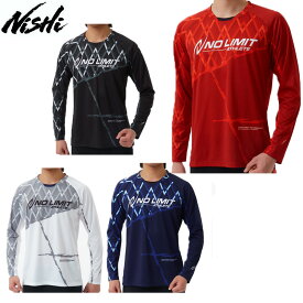 ニシ・スポーツ グラフィックライトロングスリーブシャツ メンズ レディース 長袖Tシャツ ロンT 陸上競技 ランニング スポーツウェア 吸収速乾 トレーニングウェア 2811A449 NISHI 2024秋冬