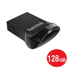 サンディスク USB3.1フラッシュメモリ 128GB Ultra Fit USB3.1（Gen1） SDCZ430-128G-G46 USB3.0 USBメモリ SanDisk 海外リテール メール便送料無料