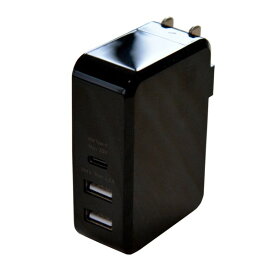 ミヨシ USB-PD対応 USB-ACアダプタ ブラック 45W IPA-C03BK USB AC USB充電器 スマホ タブレット対応 PSE認証 送料無料