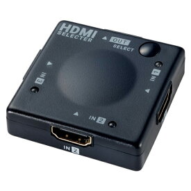 ＼ポイント5倍／ELPA HDMIセレクター 3入力1出力 ASL-HD301 HDMI切替器 PS4 NintendoSwitch DVD・BDレコーダー対応 エルパ 送料無料