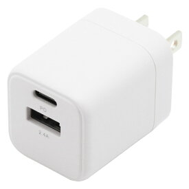 インプリンク PD対応 USB-AC充電器 20W Type-C×1 Atype×1 ホワイト USBアダプター USB-AC充電器 PSE認証 IMAC1CUPD20WH 送料無料