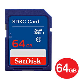 ＼ポイント5倍／サンディスク SDXCカード 64GB Class4 SDSDB-064G-B35 SDカード SanDisk 海外リテール メール便送料無料
