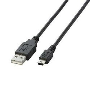 �G���R��(ELECOM) U2C-M30BK �u���b�N USB2.0�P�[�u�� A-miniB 3m