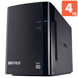 バッファロー BUFFALO HD-WL4TU3/R1J 外付HDD 4TB USB3.0接続 RAID対応 2ドライブ HDWL4TU3R1J