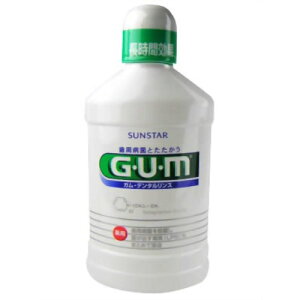 サンスター sunstar GUM ガム 薬用 デンタルリンス レギュラータイプ 500ml