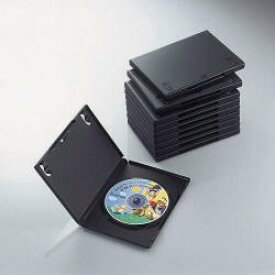 エレコム(ELECOM) CCD-DVD03BK(ブラック) トールケース 1枚収納