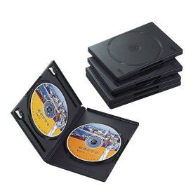 エレコム(ELECOM) CCD-DVD05BK(ブラック) DVDトールケース