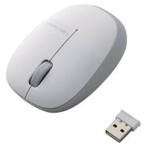 �G���R��(ELECOM) M-BL20DBSV �V���o�[ ���C�����X BlueLED�}�E�X 3�{�^��