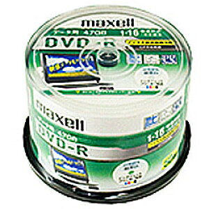 �}�N�Z��(maxell) DRD47WPD.50SP �f�[�^�p DVD-R 4.7GB 1��L�^ �v�����^�u�� 16�{�� 50���p�b�N