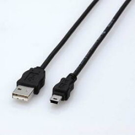 エレコム(ELECOM) USB-ECOM530(ブラック) USB2.0ケーブル A-miniB 3m