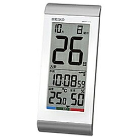 セイコー SEIKO SQ431S 温湿度計付き 電波置時計 置き掛け兼用 デジタル SQ431S