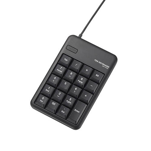 セットアップ ブランド品 エレコム TK-TCM011BK ブラック USBテンキーボード
