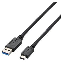 新作通販 エレコム 送料無料 激安 お買い得 キ゛フト USB3-AC10BK ブラック 1m A-TypeC USB3.1ケーブル