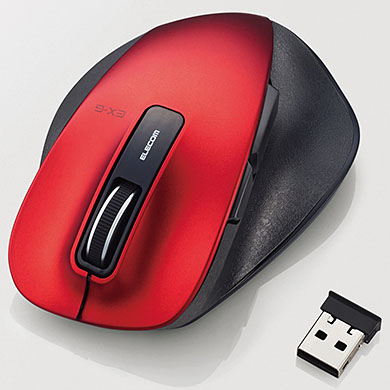 エレコム M-XGM10DBRD 超激得SALE レッド 光学センサー方式マウス 25％OFF USB 5ボタン