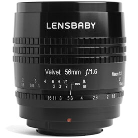 レンズベビー(LENSBABY) Velvet 56(ブラック) 富士フイルムX用