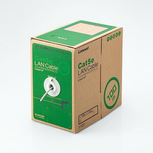 GR(ELECOM) LD-CT2/LG100/RS CgO[ EU RoHSwߏ LANP[u Cat5e P 100m