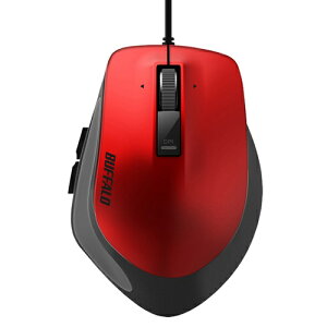 �o�b�t�@���[(BUFFALO) BSMBU500MRD ���b�h �L�� BlueLED 5�{�^��