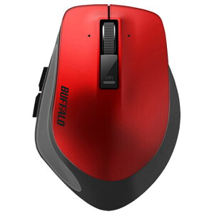 �o�b�t�@���[(BUFFALO) Premium Fit M�T�C�Y BSMBB500MRD ���b�h ���C�����XBlueLED�}�E�X Bluetooth�ڑ� 5�{�^��