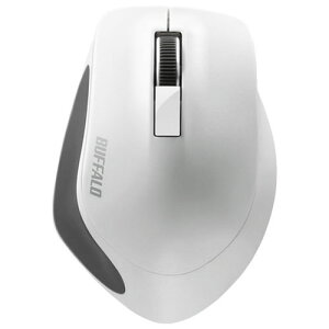 �o�b�t�@���[(BUFFALO) BSMBW300MWH �z���C�g USB ���C�����XBlueLED�}�E�X ����2.4GHz�ڑ� 3�{�^��