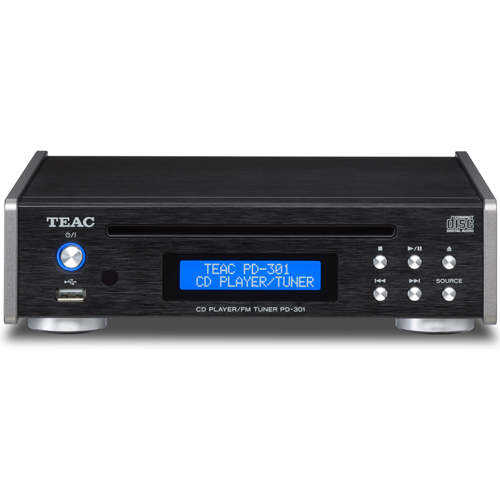 在庫あり 14時までの注文で当日出荷可能 TEAC ワイドFMチューナー搭載CDプレーヤー ブラック PD-301-B 日本最大級の品揃え 信頼