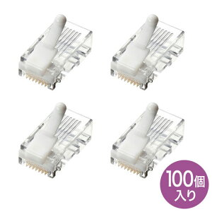 �T�����T�v���C ADT-RJ45TS-100 �c���܂�h�~ �J�e�S��5e RJ-45�R�l�N�^ �P���p 100�� ADTRJ45TS100