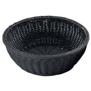 トーダイ PP丸型バスケット ブラック 30型 RO-435-BK