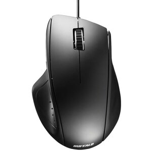 �o�b�t�@���[(BUFFALO) BSMLU300BK �u���b�N USB �L�����[�U�[���}�E�X 5�{�^��