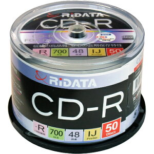 ���C�e�b�N CD-R700WPX50CK C �f�[�^�p CD-R 700MB ���L�^ �v�����^�u�� 48�{�� 50��