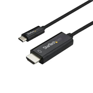 StarTech(X^[ebN) CDP2HD1MBNL ubN USB-C - HDMIP[u 4K/60Hz 1m