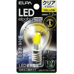 �G���p(ELPA) LDA1CY-G-E17-G459 �N���A�C�G���[ LED�����d�� S�`�~�j���` E17 ���F
