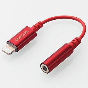 GR(ELECOM) MPA-L35DS01RD bh Lightning-3.5mmXeI~jWbNϊP[u 0.1m