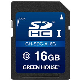 GREEN HOUSE グリーンハウス GH-SDC-A16G SDHCカード 16GB CLASS10 GHSDCA16G