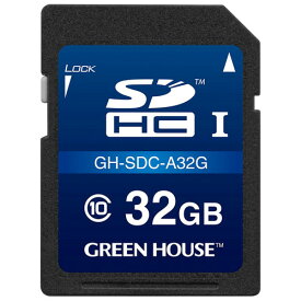 GREEN HOUSE グリーンハウス GH-SDC-A32G SDHCカード 32GB CLASS10 GHSDCA32G