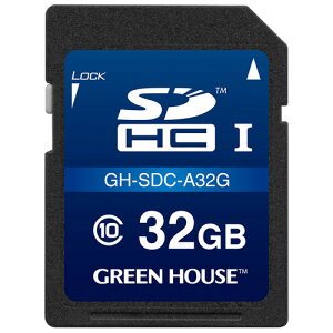 GREEN HOUSE(�O���[���n�E�X) GH-SDC-A32G SDHC�J�[�h 32GB CLASS10